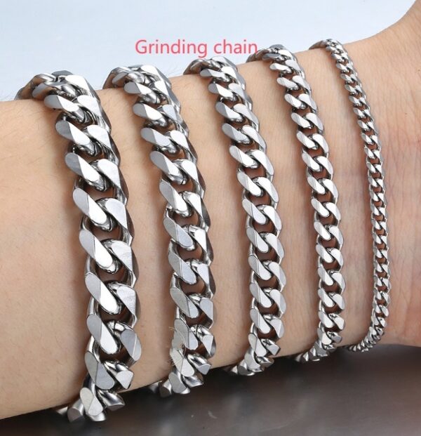 Stainless Steel Bracelet Hip Hop Men And Women Simple - Image 6