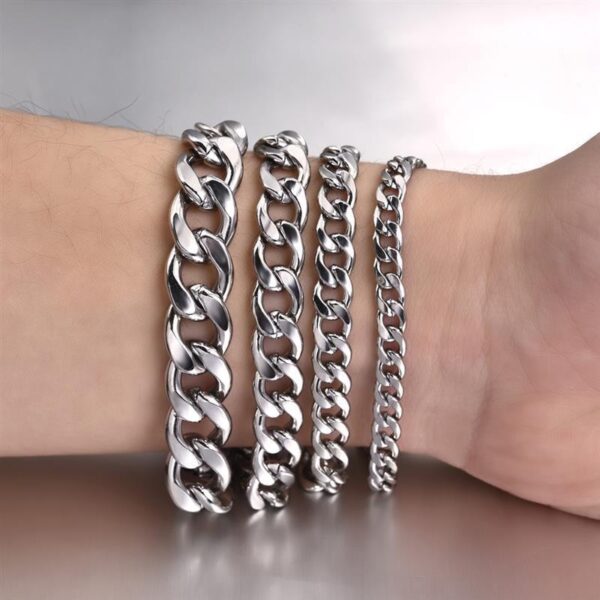 Stainless Steel Bracelet Hip Hop Men And Women Simple - Image 7