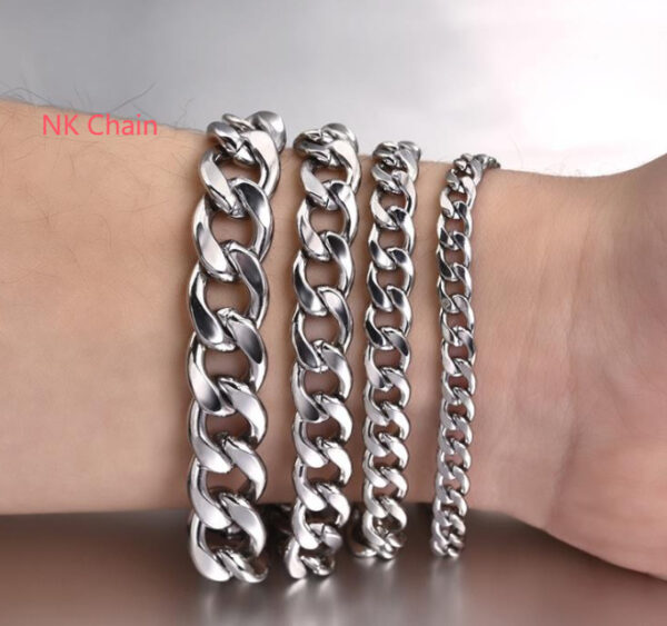 Stainless Steel Bracelet Hip Hop Men And Women Simple - Image 4