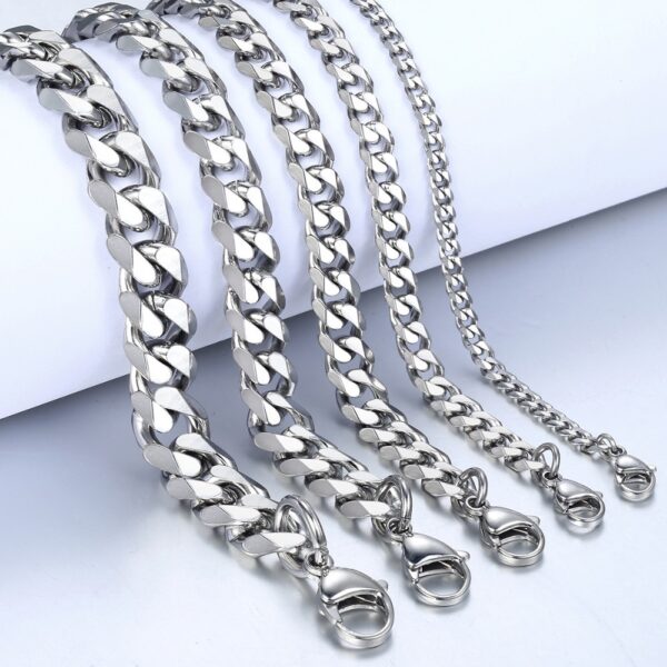 Stainless Steel Bracelet Hip Hop Men And Women Simple - Image 2