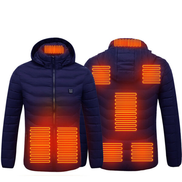 New Heated Jacket Coat USB Electric Jacket Cotton Coat Heater Thermal Clothing Heating Vest Men's Clothes Winter - Image 2