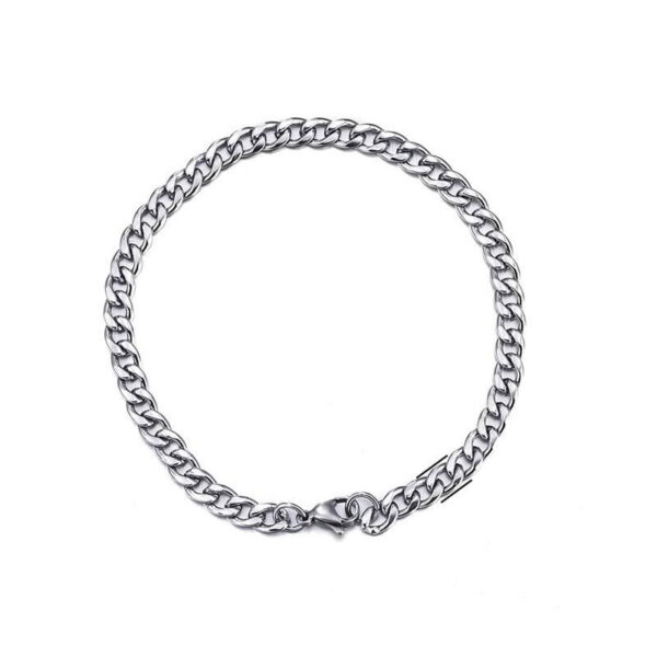 Stainless Steel Bracelet Hip Hop Men And Women Simple - Image 3